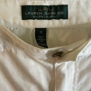 Ralph Lauren‎ White Crop Jeans Size 12